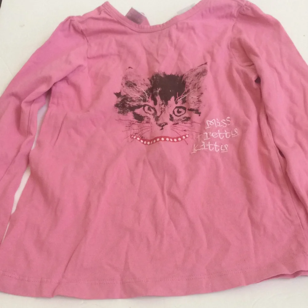 Girls pretty kitty top 6x